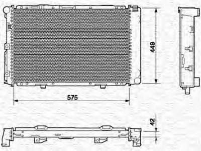 MAGNETI MARELLI 350213542000 -  Радиатор, охлаждение двигателя